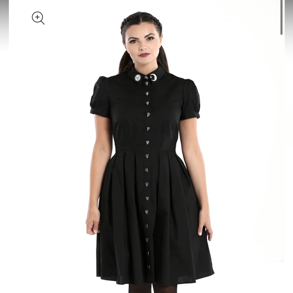 Hell Bunny Samara Spooky Halloween Ouija Pin-Up Dress XL / UK 16